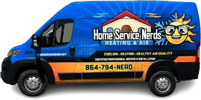 Home Service Nerds Van - Heating - Greenville